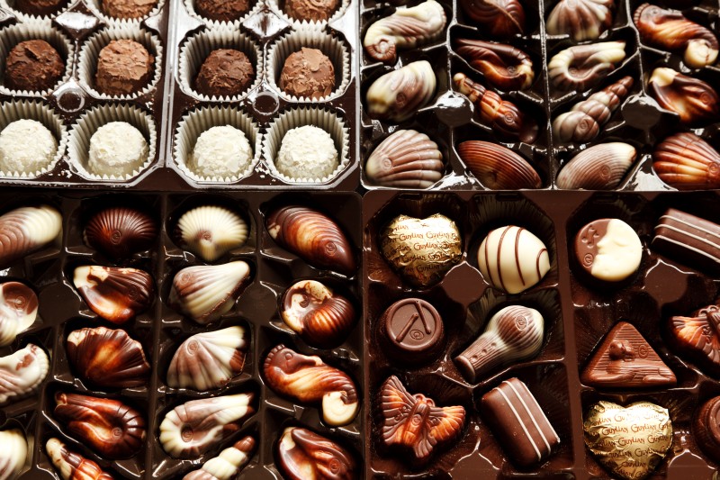 pudełko belgijskich czekoladek